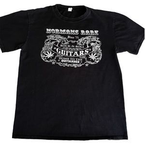 Vintage Norman's Rare Guitars Mens L Rock n Roll Graphic Short Sleeve Tee Shirt